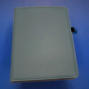 11.5"| Faux Leather Tablet Cover/Case | Light Blue | Rotating Screen - Foto 1 di 3