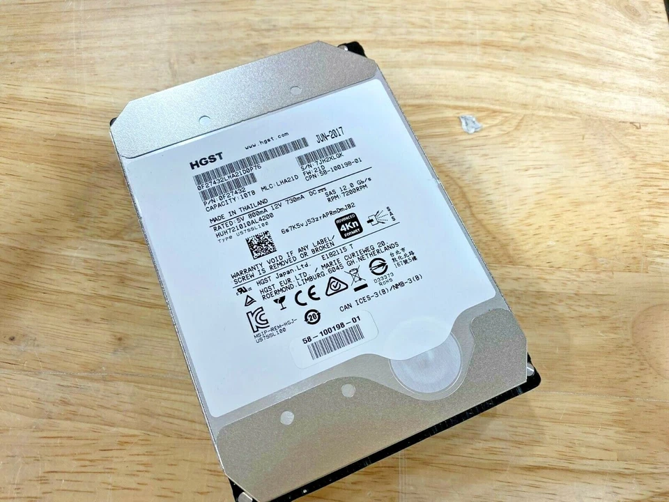 HUH721010AL4200 HGST Ultrastar He10 10TB 7200RPM SAS 12Gbps 256MB - Image 1 of 1