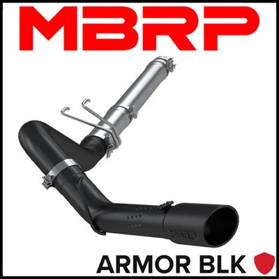 MBRP Armor BLK DPF-Back Exhaust System 08-10 Ford F250 F350 F450 Super Duty 6.4L - Image 1 of 2