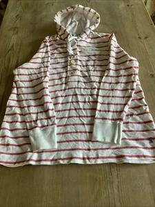 Joules Women's Striped Hoodie Size 16 - Picture 1 of 7