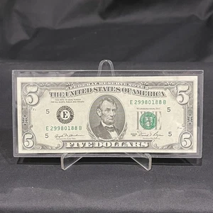 $5 Five Dollar 1981 Federal Reserve Note (UNCIRCULATED) CRISP NOTE - Picture 1 of 3