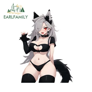 EARLFAMILY 5.1" Furry Girl Car Stickers Interesting Motorcycle JDM Vinyl Decals - Bild 1 von 5