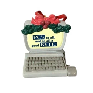 PC’s To All And To All A Good Byte Christmas Ornament Y2K Computer PC Dad Joke - Picture 1 of 3