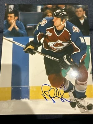 Foto autografada 8x10 assinada por Rob Blake Colorado Avalanche - Imagem 1 de 4