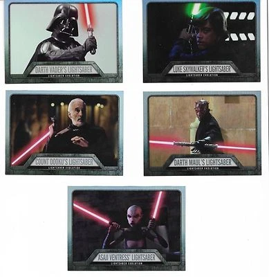 2016 Topps Star Wars Evolution of the Lightsaber Set EL-1- EL9 Luke Skywalker - Image 1 of 4