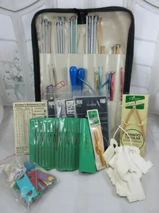 100+pcs KNITTING NEEDLES ASSORTED SIZES CRCOHET HOOKS CRAFT SEWING YARN HOLDERS! - Picture 1 of 12