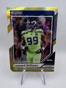Leonard Williams - 2024 Donruss #23 Press Proof Gold Die-Cut /25 Seahawks SSP - Picture 1 of 3