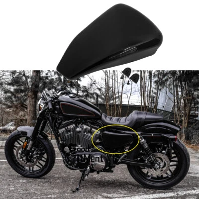 Black Left Side Battery Cover For Harley Davidson Roadster XL1200CX Sportster XL Foto 1 de 4