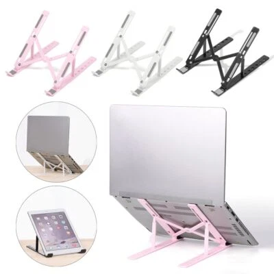 iPad Adjustable Laptop Stand Desktop Holder Office Supplies Foldable Support - image 1 of 4