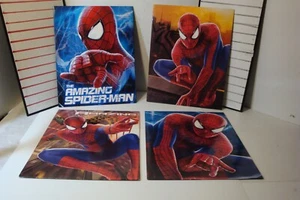 The Amazing Spider- Man School 2 Pocket 3 ring Binder File Folder X 4 lot sale - Picture 1 of 13