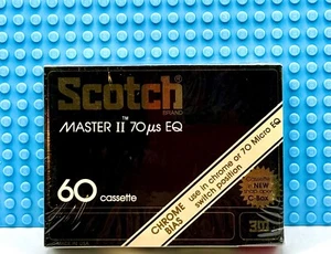 CINTA DE CASETE EN BLANCO SCOTCH MASTER II 60 TIPO II (1) (NUEVA) - Imagen 1 de 3