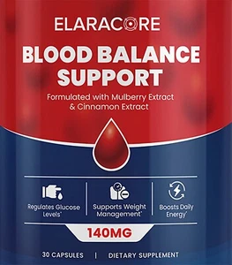 ElaraCore Blood Balance Support Blut Gesundheit Unterstützung Nahrungsergänzungsmittel 30 Kapseln - Bild 1 von 1