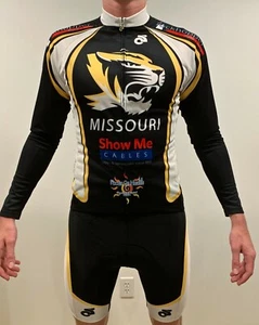 Univ of Missouri Mizzou Champsys Cycling Long Sleeve Jersey Men's Small NWT - Picture 1 of 4