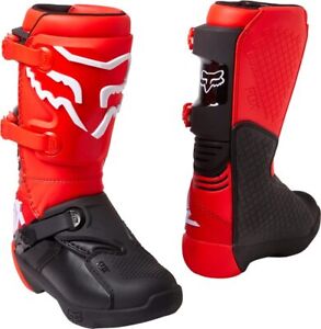 Fox Racing Youth Comp Boot (Fluorescent Red) - Buckle - 27689-110