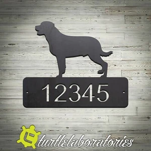 Individuelles Rottweiler Hund Haus Adressschild Post Haus Hund Denkmal Haustier - Bild 1 von 5