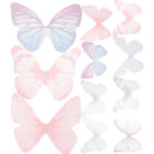 40 Pcs Fabric Embellishments Applique for Clothes Butterflies Earrings