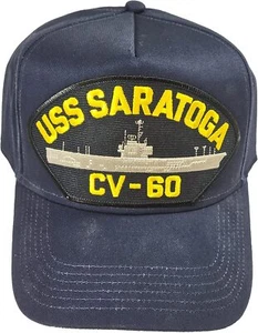 USS Saratoga CV-60 Ship HAT. Navy Blue. Veteran Family-Owned Business. - Picture 1 of 1