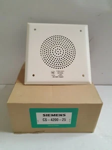 - 1x NEW INDOOR Siemens CS-4200-25 Speakers and Accessories Fire Alarm System - Foto 1 di 3