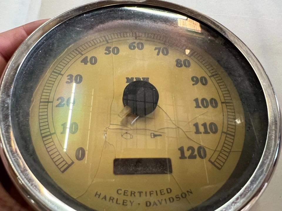03 Harley Road King FLHR FLHRSEI2 Velocímetro Speedo Gauge 67209-02 NO FUNCIONA Foto 1 de 4