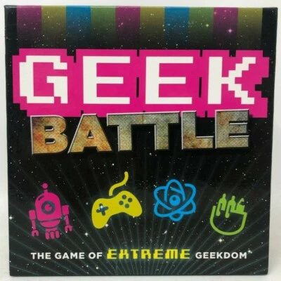 Geek Battle Trivia Board Game-The Game of Extreme Geekdom Complete but subs GC - Image 1 of 4