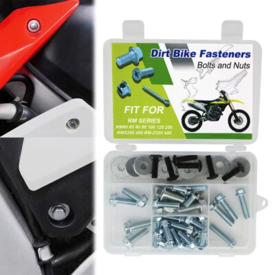 Pernos de carrocería de plástico aptos para Kawasaki KDX50 2003-2006 KDX80 1979-2000 Foto 1 de 4