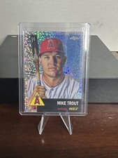 2022 Topps Chrome Platinum Anniversary Mike Trout SP Speckle Refractor 137/150