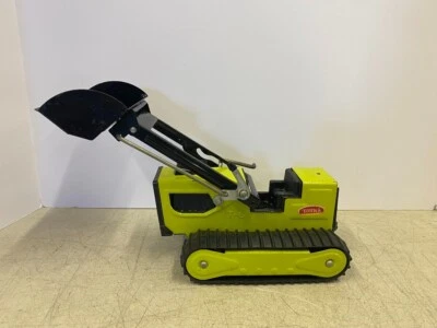 Vintage 1970s Lime Green Tonka T6 Track Front Loader Dozer Very Clean - Image 1 of 4