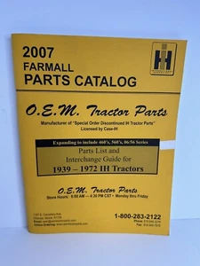 2007 FARMALL Catalog OEM Tractor Parts 1939-1972  IH List And Guide Genuine - Picture 1 of 6