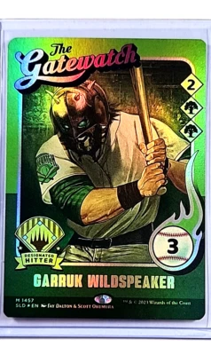 2023 MTG Magic the Gathering Secret Lair The Baseballing Foil Garruk Wildspeaker - Image 1 of 2