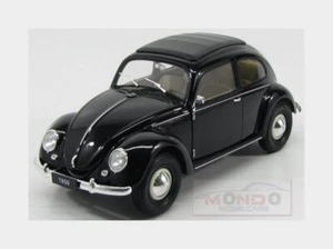 1:18 WELLY Volkswagen Beetle Classic Closed Roof 1950 Black WE18040BK Model - Picture 1 of 2
