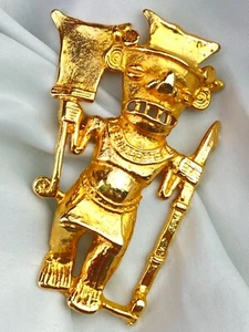 MMA METROPOLITAN MUSEUM OF ART MAYAN Warrior Pin Brooch - Picture 1 of 8