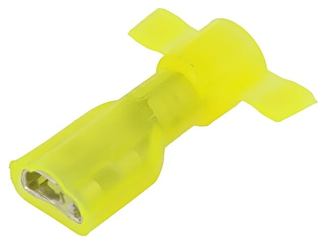 5X DNF10-250FIB-2K Connector: Flat 63mm 08mm Female Clamp Connection Yellow PA - Image 1 of 1