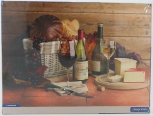 Pimpernel Artisanal Wine Cheese Cork-Backed Placemats, Set of 4, 16" x 12" New - Picture 1 of 10