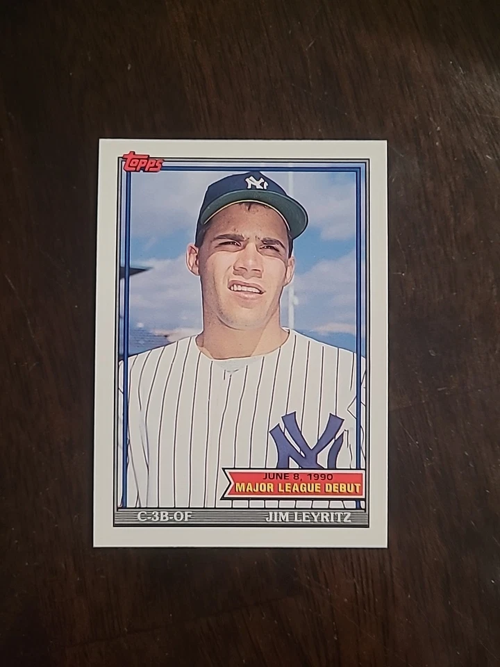 1990 Topps Major League Debut Jim Leyritz RC #89 New York Yankees Rookie - Image 1 of 1