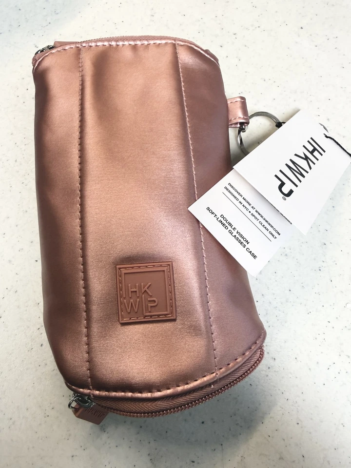 IHKWIP Doble Visión Forrado Suave Estuche Metálico Oro Rosa Nuevo Foto 1 de 1