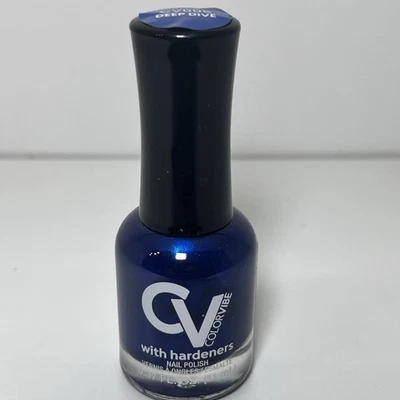Esmalte de uñas LA Colors CV Color Vibe # CV006 Deep Dive azul oscuro con endurecedores NUEVO Foto 1 de 4