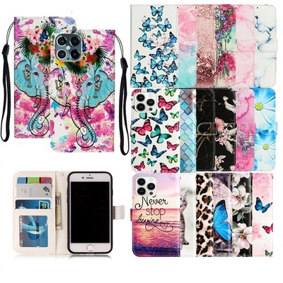 Phone Case Cover for iPhone 16 Pro Max 16 Plus 16 Pro Luxury Pattern Wallet Case - Image 1 of 4