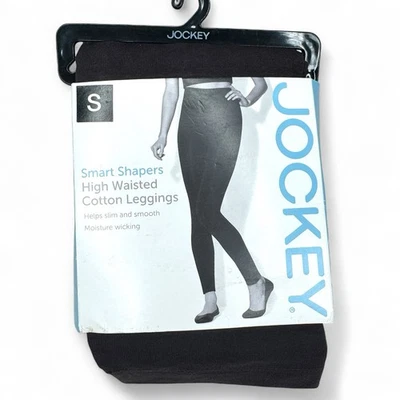 Jockey High Waisted Smart Shaping Cotton Leggings Espresso Brown Womens S - Image 1 of 3