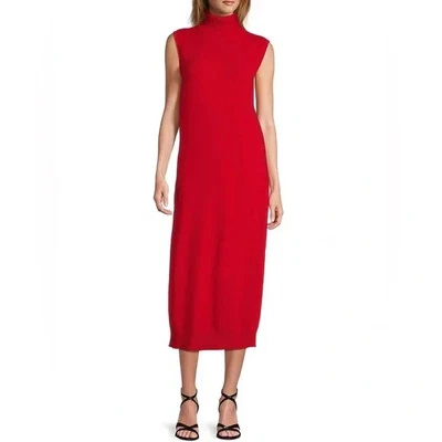 Novo com etiquetas Antonio Melani VERMELHO Georgina Cashmere Suéter Vestido Midi Tamanho M MSRP $249 - Imagem 1 de 4