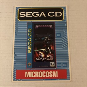 Sega CD Microcosm VIDPRO Card Toys R Us Display Card  Rare