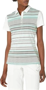 Puma Golf Road Map Damen-Polo, hellweiß/Wassermann, Small neu mit Etikett - Bild 1 von 24
