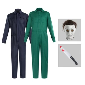 Disfraz de Michael Myers Juegos con disfraces Halloween Mono Horror Asesino Sangriento Disfraz - Imagen 1 de 25