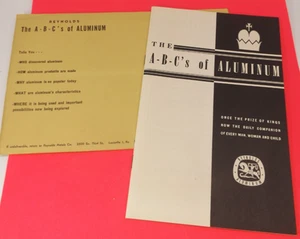 1950 THE A-B-C'S OF ALUMINUM BOOKLET WHO WHAT WHY HOW & WHERE OF ALUMINUM - Picture 1 of 4