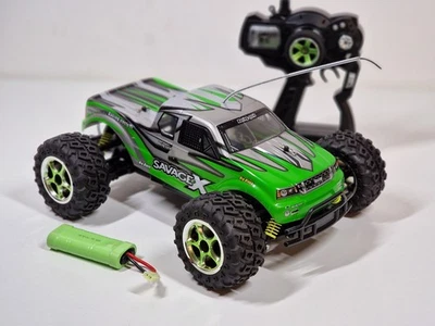 Amewi S-Track Rc Monstertruck 1:12 4WD 20KM/H Grün 40Mhz Elektro Rc Auto 22175 - Bild 1 von 4