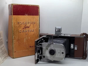 POLAROID LAND CAMERA MODEL 95, Shutter Tested, Balgen TOP, OVP - Bild 1 von 17