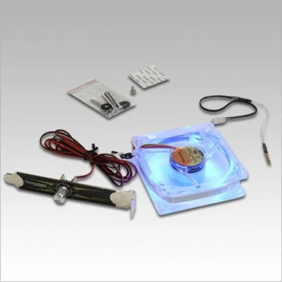 Thermaltake Smart Case Fan Blue LED 80mm Temperature Setting Silent Thermostat - Image 1 of 4