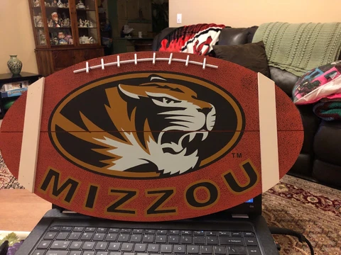 MU Mizzou Missouri Tigers  Licensed Collegiate Wooden Plaque Hand-Crafted/NWT Cover