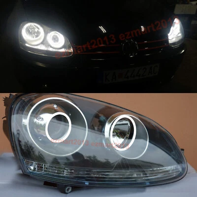 Switchback cotton halo ring for VW Golf Rabbit Jetta GTI MK5 05-09 headlight DRL - Image 1 of 4