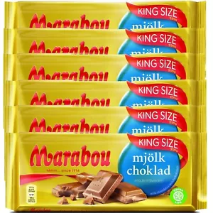 Marabou Mjölk Choklad Vollmilchschokolade King Size 6 x 220g - Bild 1 von 1