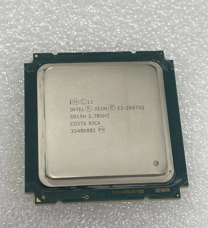INTEL XEON E5-2697 V2 CPU PROCESSOR 12 CORE 2.70GHZ 30MB L3 CACHE 130W SR19H - Image 1 of 1